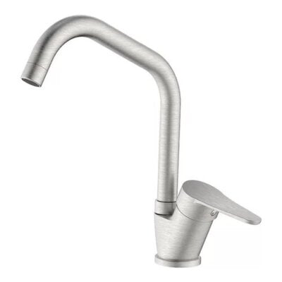 Miscelatore lavello allen finitura acciaio bocca alta Idrobric Miscelatore lavello allen finitura acciaio bocca alta Idrobric